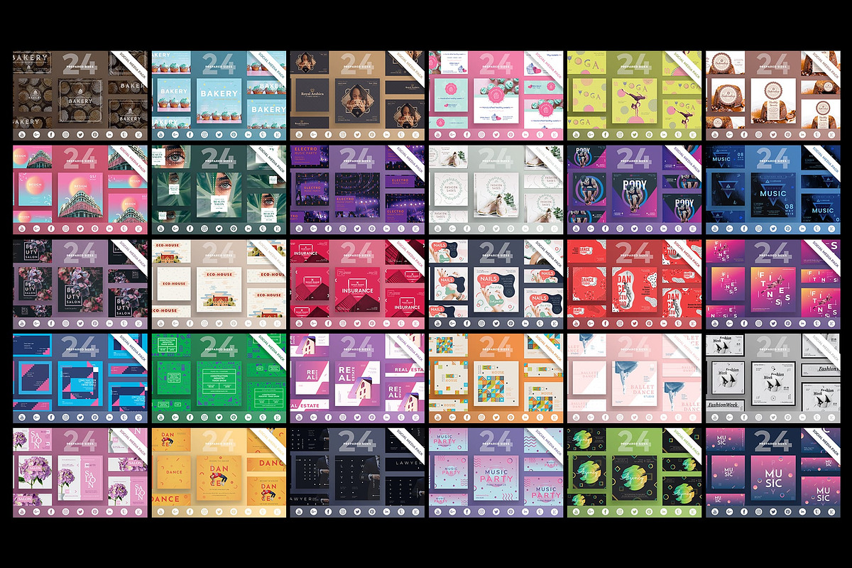 Social Media Template Bundle Sale, a Social Media Template by Amber Graphics (Photo 6 of 7)