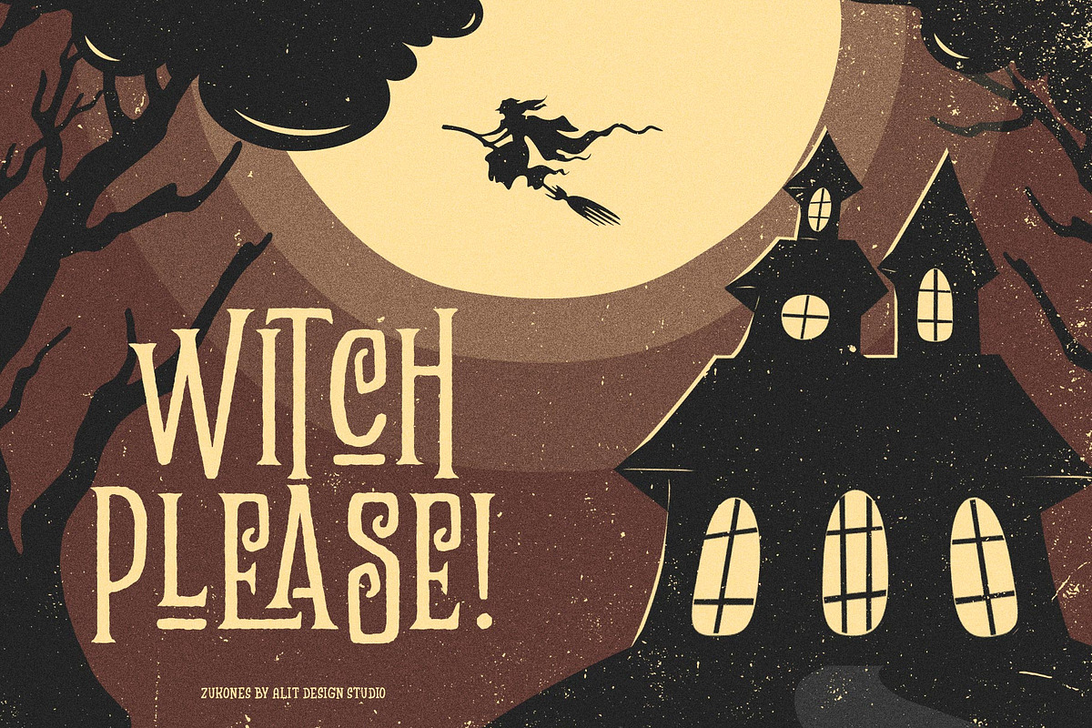 The Zukones Halloween Font, a Serif Font by alit design (Photo 2 of 16)