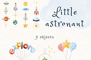 Baby astronaut watercolour clipart, an Illustration by heyiamalice (Thumbnail 3 of 12)