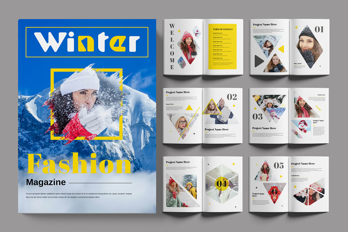 Winter Fashion Magazine, a Magazine Template by ContestDesign (Photo 1 of 3)