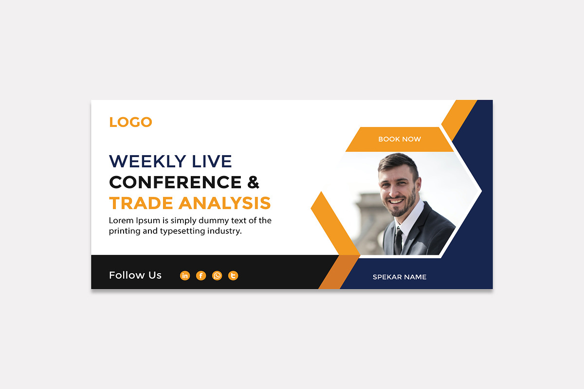 Conference Web Banner Design, a Flyer Template by taieefbakshi (Photo 1 of 2)