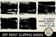 Dry Paint Photoshop Clipping Masks, an Object Graphic by Clikchic Designs (Thumbnail 6 of 6)