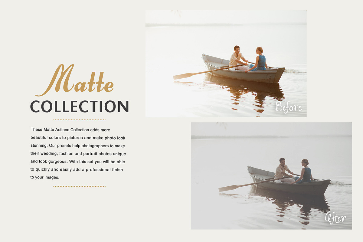 Matte Photoshop Actions preview 5