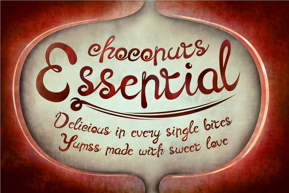 Choconuts Typeface preview 2