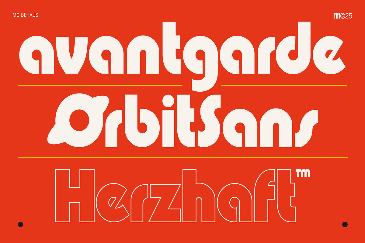 MO Behaus - Geometric Bauhaus Font, a Sans Serif Font by Monoco Type Foundry (Photo 4 of 7)