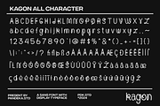 Kagon - Unique Modern Experimental, a Sans Serif Font by Pandeka Studio (Thumbnail 11 of 12)