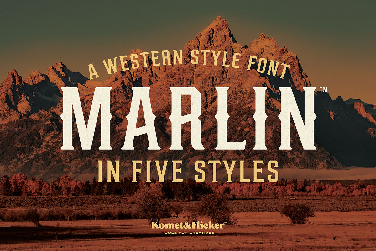 MARLIN - A Western Style Font, a Serif Font by Komet & Flicker (Photo 1 of 15)