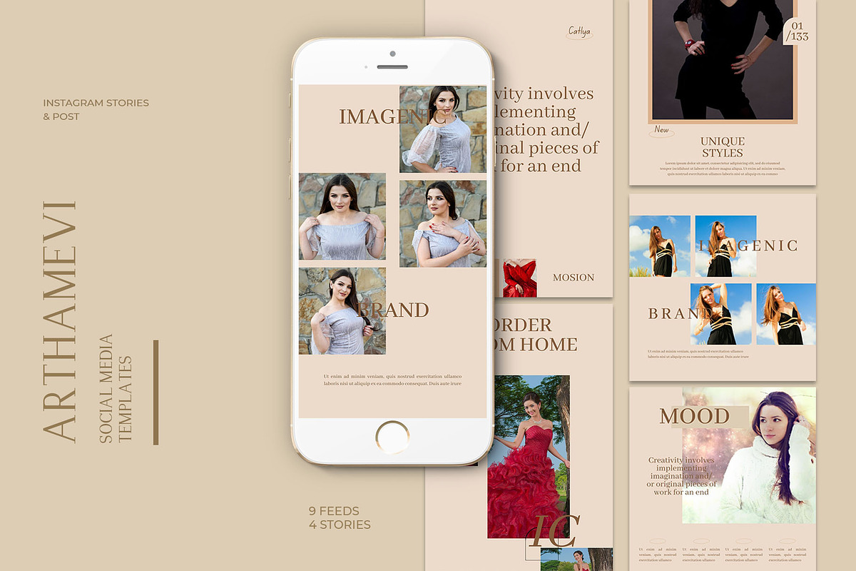 Bundle Minimalist IG | Canva & PSD, a Social Media Template by Azruca