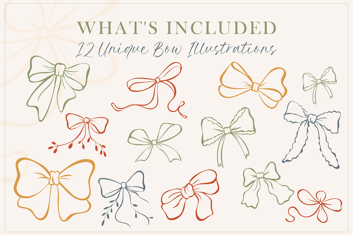 Hand-Drawn Bow Clipart Collection, an Object Graphic by OREHOVKA (Photo 2 of 4)