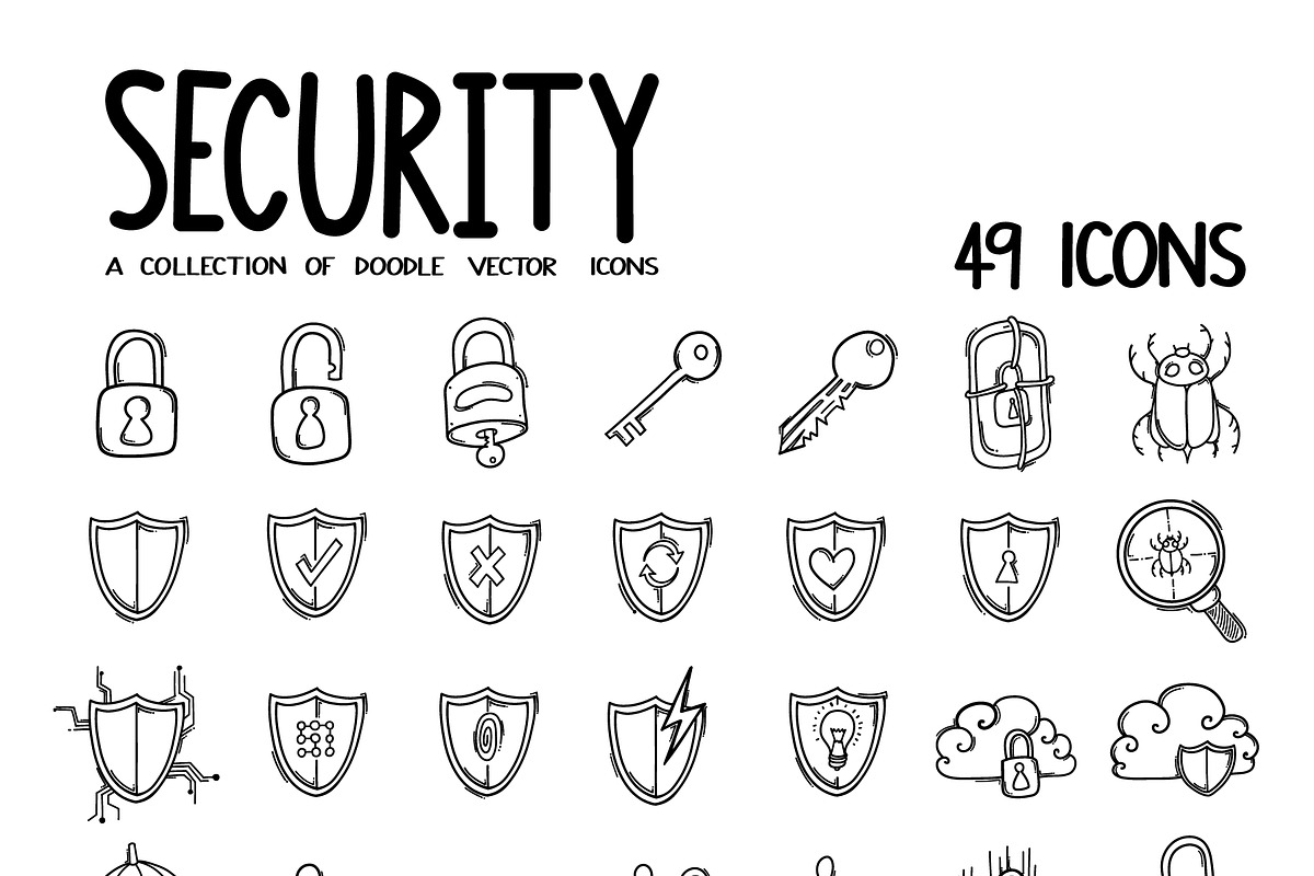 4300+ Hand-Drawn Doodle Icons Bundle, an Outline Icon by TKDoodle (Photo 29 of 36)