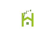 Letter H Natural Home Logo, a Branding & Logo Template by Salman Shop (Thumbnail 1 of 4)