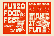 Funzo - Bold Funky Display Sans Font, a Sans Serif Font by Sekyra Lab (Thumbnail 8 of 11)