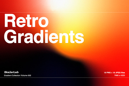 Retro Gradient Backgrounds Vol 2