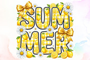 Lemon Summer Coquette PNG, a Seasonal Illustration by Sublimation Artist (Thumbnail 1 of 9)