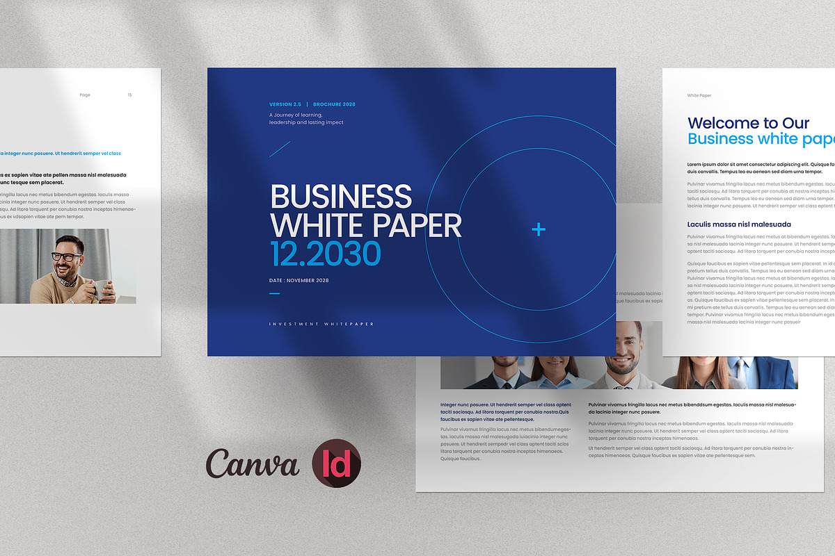 White Paper Template | Canva, a Brochure Template by HiveArts (Photo 1 of 9)