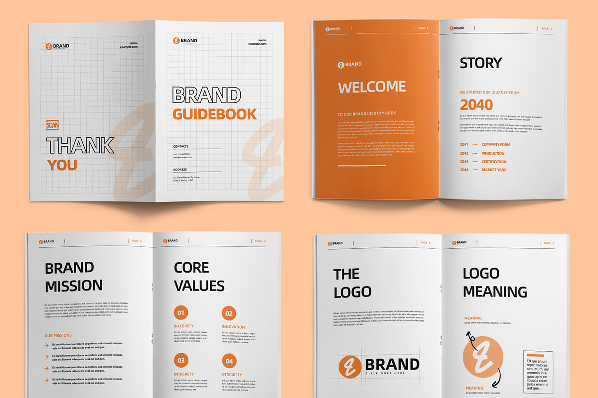 Brand Guidebook Layout, a Brochure Template by ContestDesign (Photo 2 of 4)