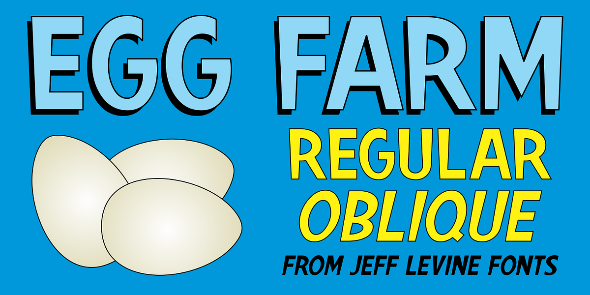 Egg Farm JNL, a Handwritten Font by Jeff Levine Fonts (Photo 1 of 5)