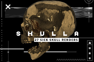 SKULLA- 27 SICK SKULL RENDERS