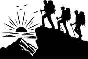 Hiking Adventure Scene Bundle, an Object Graphic by Designer_Momina (Thumbnail 4 of 13)