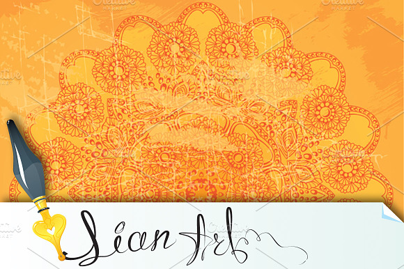 Abstract Circle Lace Pattern