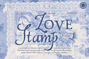Love Stamp - Vintage Love Lettering, a Serif Font by Setara Langit CreativeStd (Thumbnail 1 of 11)