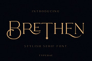 Brethen - Stylish Serif Font, a Serif Font by Typebae (Thumbnail 11 of 13)