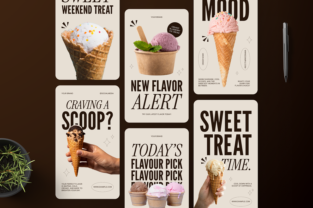 Ice Cream Instagram Story, a Social Media Template by Annora Studio (Photo 6 of 6)