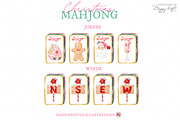 Chinoiserie Christmas Mahjong, a Decorative Illustration by TheHappyGiftArt (Thumbnail 4 of 9)