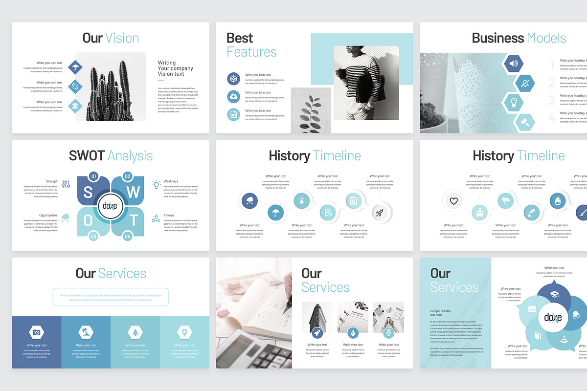 Doxe Business Keynote Presentation, a Presentation Template by TemplatesForest (Photo 4 of 6)