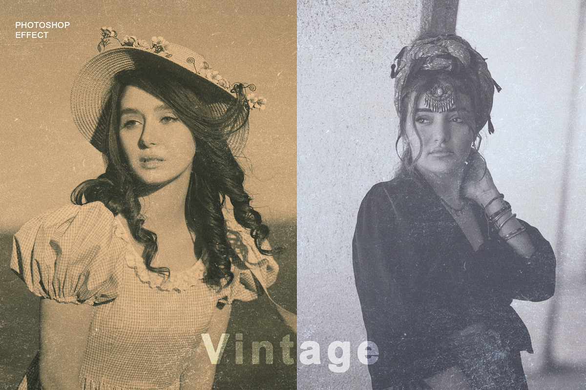 Classic Vintage Photo Effect, a Layer Style Add-On by liptouse (Photo 1 of 9)