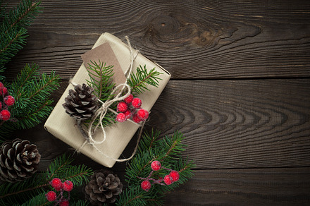 Packing christmas gifts stock photo containing above and anise, a Holiday Photo by Nadia-nb
