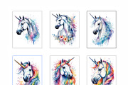 Rainbow Unicorn, an Animal Illustration by Michiru13 (Thumbnail 2 of 3)