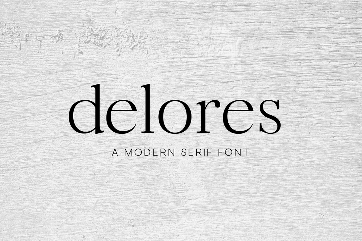 Delores - A Modern Serif Font preview 2