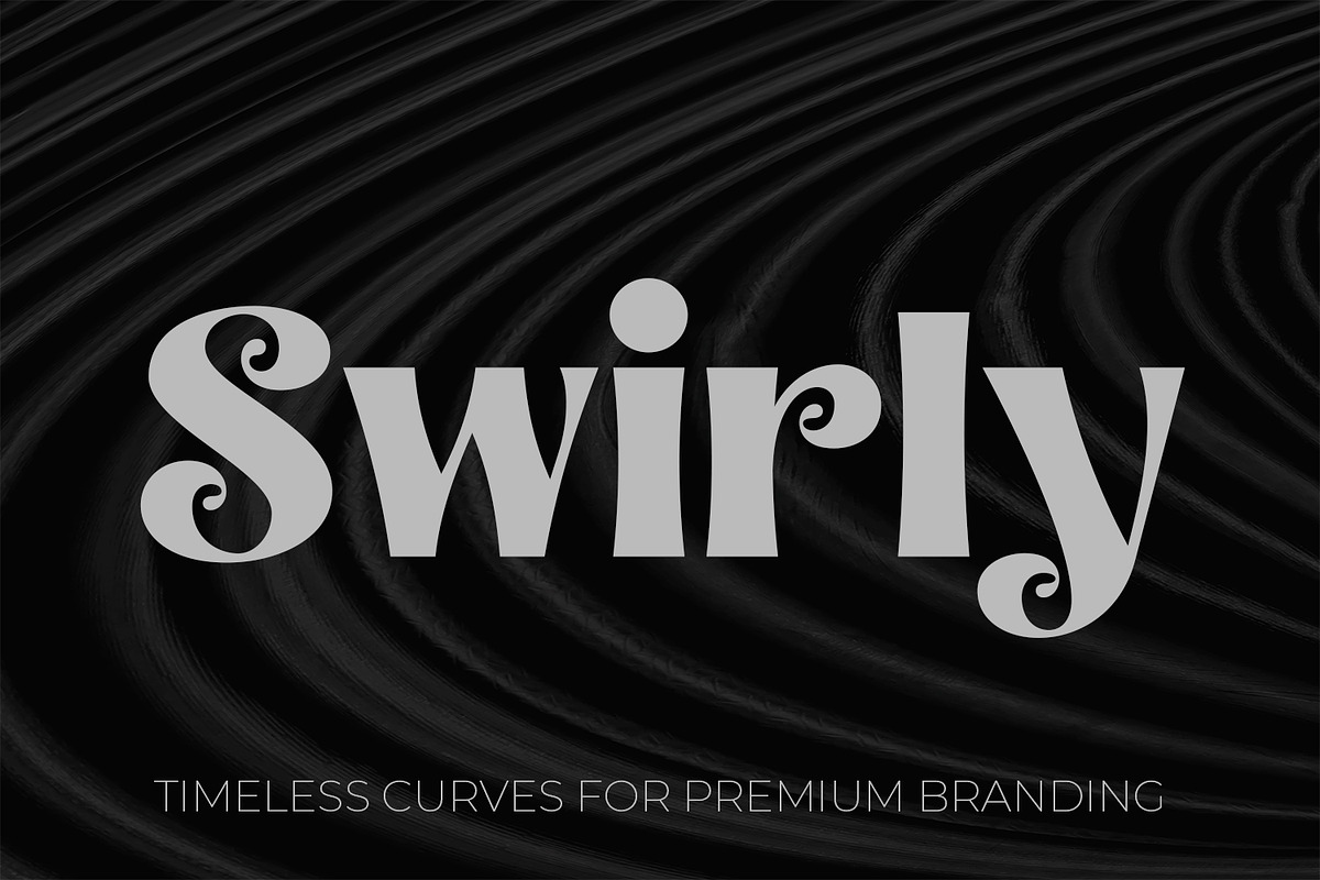 Swirly Elegant Vintage Display Font, a Sans Serif Font by OWPictures (Photo 1 of 10)