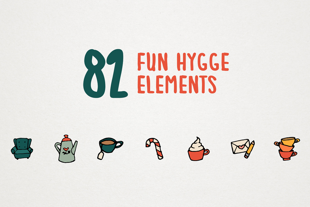 Cozy Hygge Icons Clipart Set, an Icon by Lemonade Pixel (Photo 2 of 7)