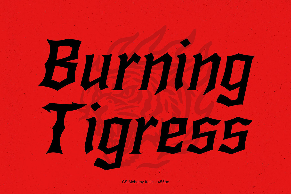 CS Alchemy – Black Metal Font, a Blackletter Font by Craft Supply Co. (Photo 3 of 8)