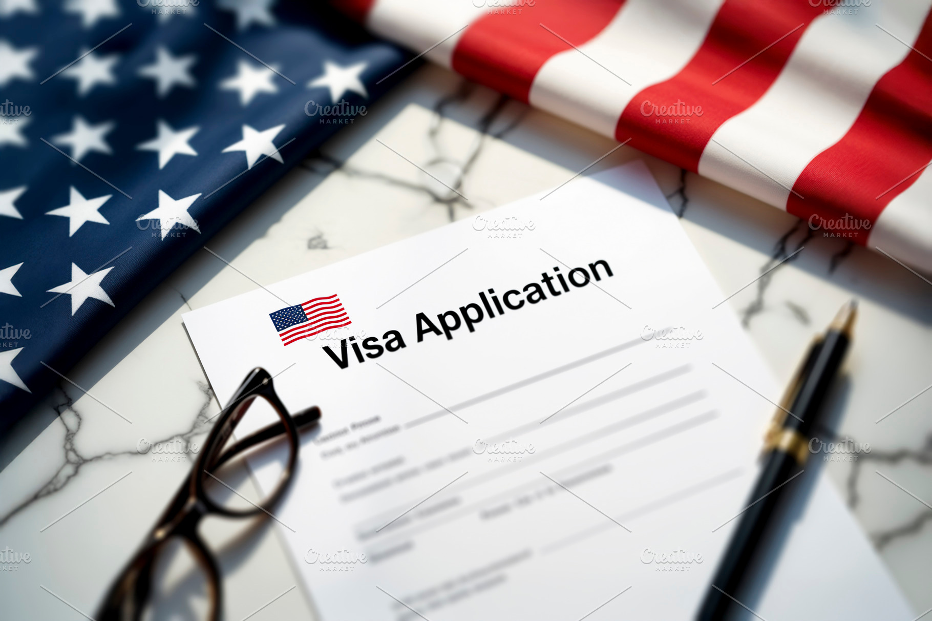 USA visa application, a Photo by rarrarorro