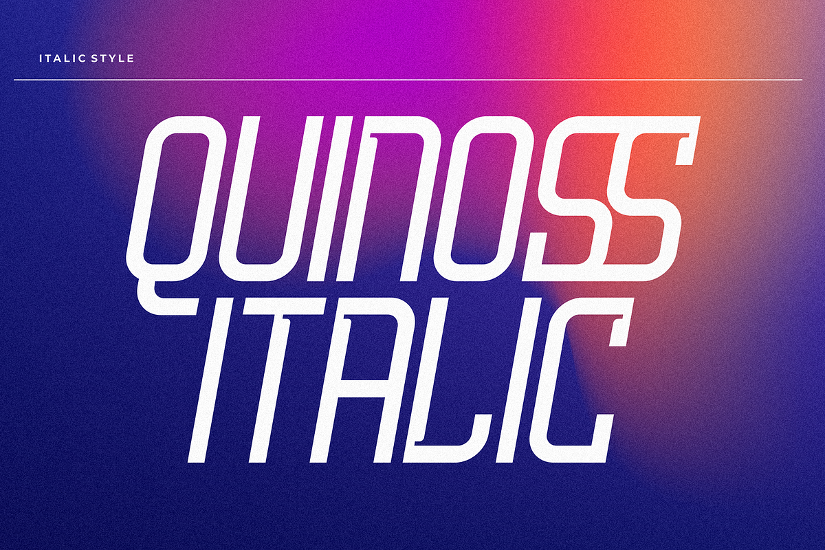 Quinoss - Modern Sport Font, a Sans Serif Font by figuree studio (Photo 2 of 10)
