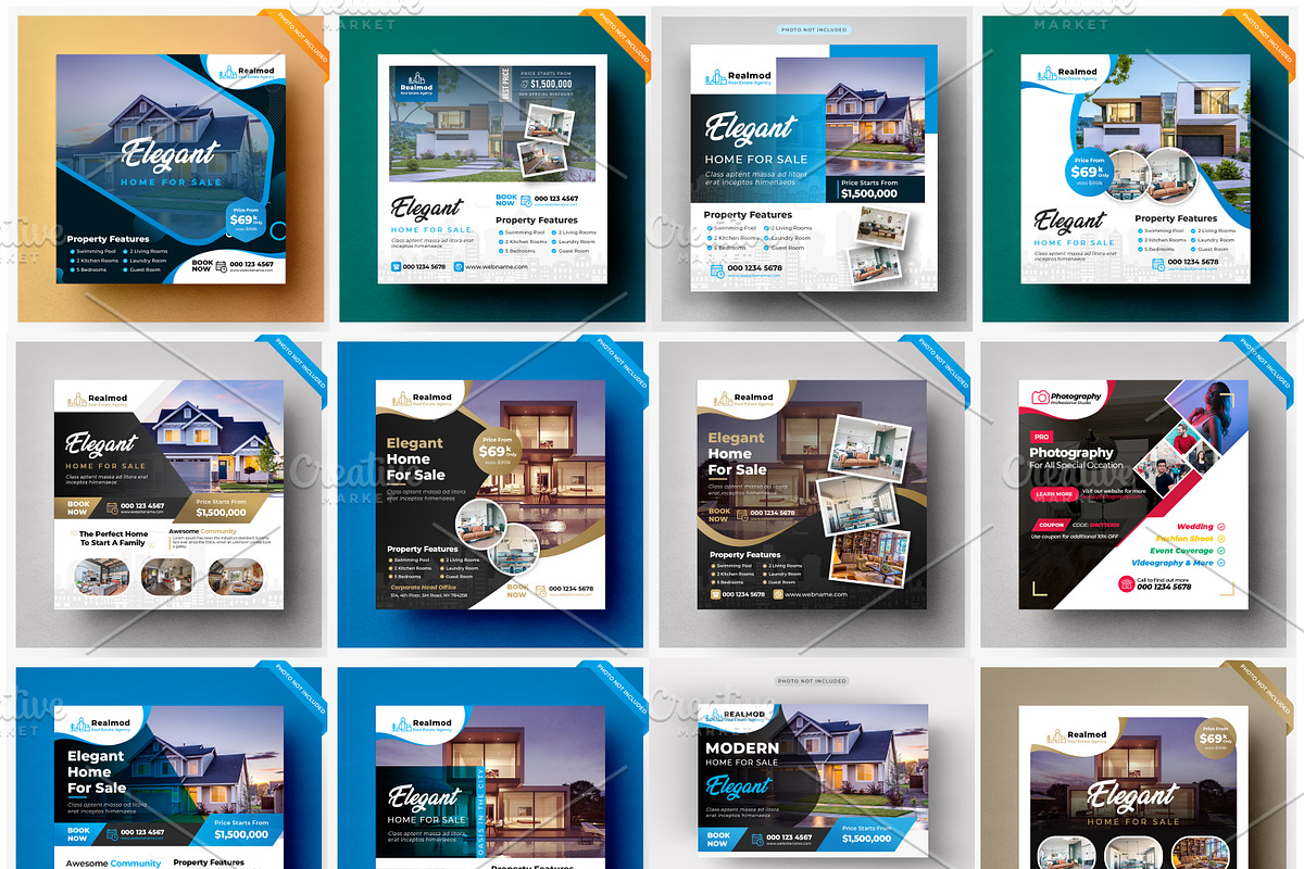 80+ Mega Real Estate Social Banner, a Social Media Template by DesignsLab (Photo 6 of 7)