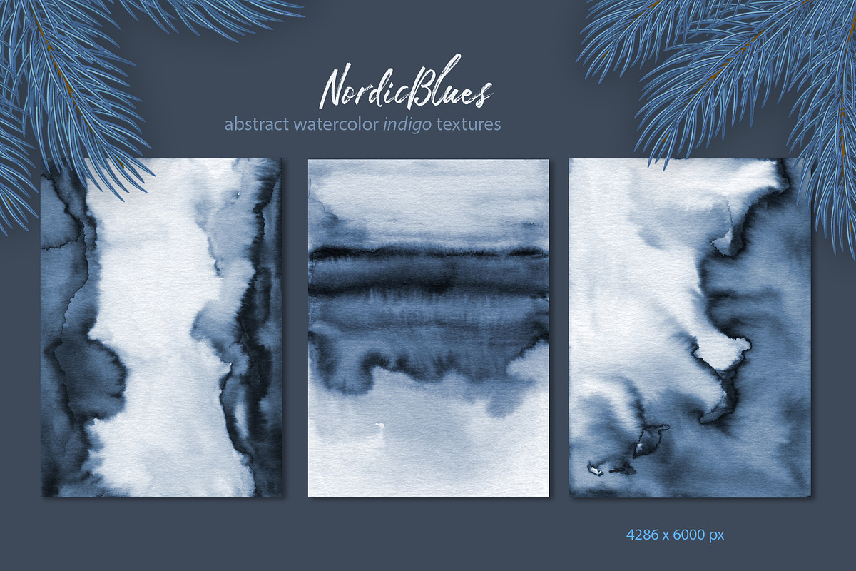 NordicBlues Watercolor Pack, a Texture Graphic by Marmoris.Arts (Photo 12 of 24)
