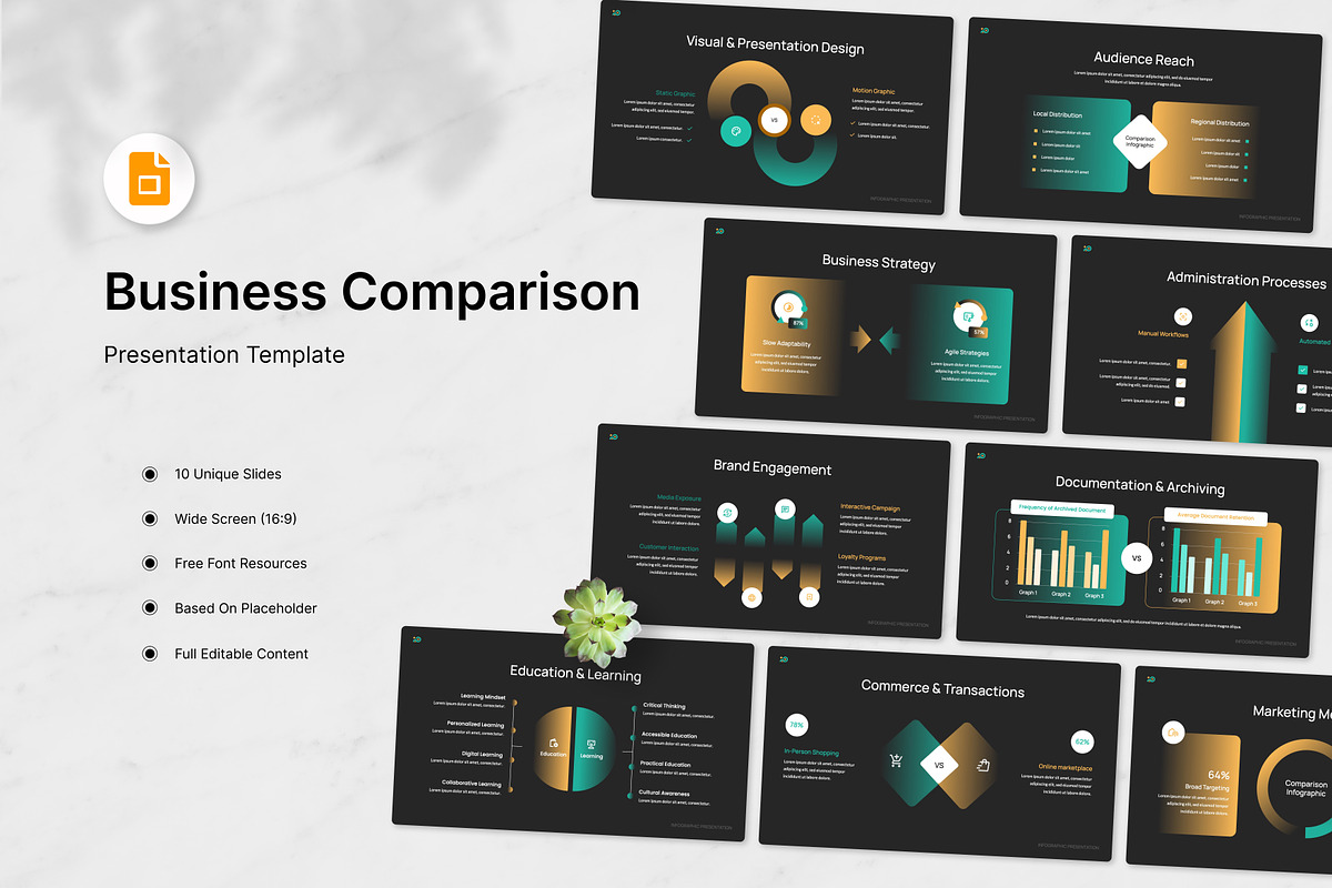 Business Comparison Google Slides
