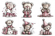 Whimsical Birthday Teddy Bear Clipar, an Illustration by Daily.Designs (Thumbnail 5 of 8)