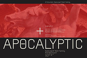 Apocalyptic - Sans Serif Font Family, a Sans Serif Font by Artistic & Unique (Thumbnail 1 of 14)