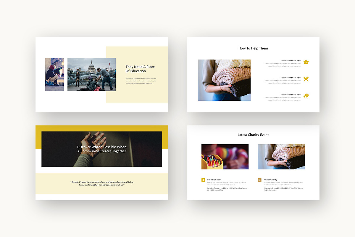 Loio : Nonprofit Event Google Slides, a Presentation Template by Punkl Camp (Photo 4 of 16)