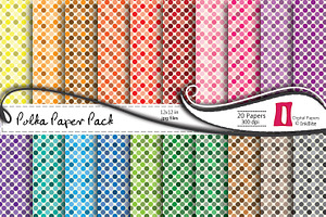 Polka Digital Paper Pack