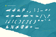 Zerowax - Tech Textured Font, a Handwritten Font by Dhabee (Thumbnail 3 of 12)