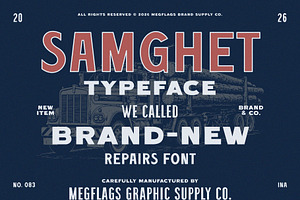 Samghet, a Sans Serif Font by Megflags