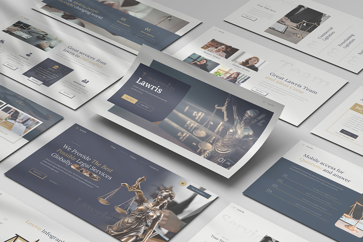 Law and Firm Keynote, a Presentation Template by Pixslides (Photo 1 of 5)