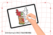 Christmas Dessert BoldEasy Coloring, a Seasonal Illustration by Design Station (Thumbnail 3 of 3)