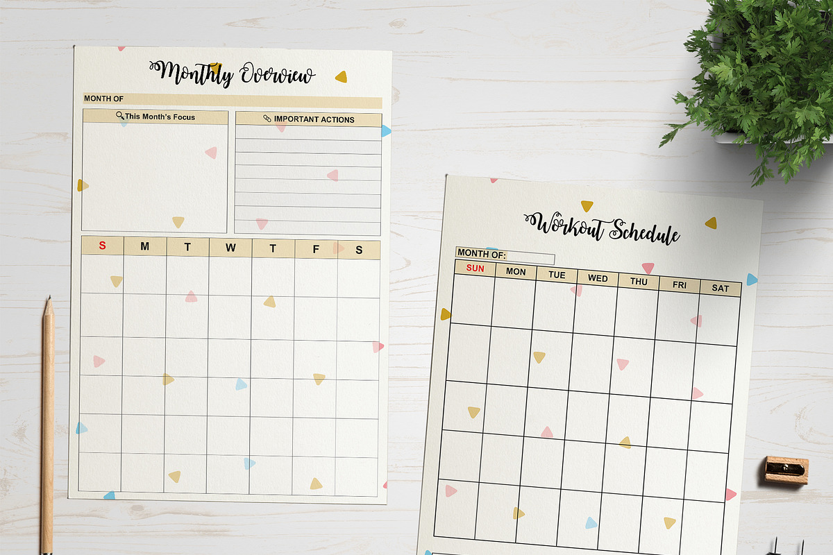 Exercise & Workout Planner, a Templates & Theme by Wow Designs (Photo 3 of 10)